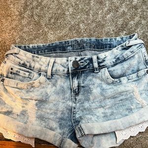 Jean shorts, size 8